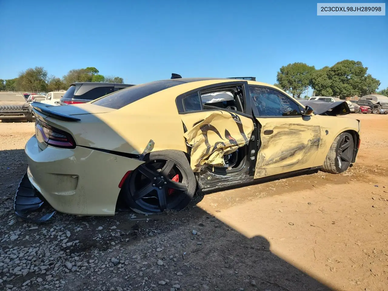 2C3CDXL98JH289098 2018 Dodge Charger Srt Hellcat