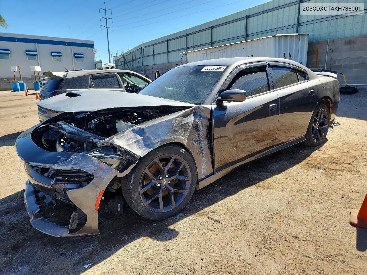 2C3CDXCT4KH738001 2019 Dodge Charger R