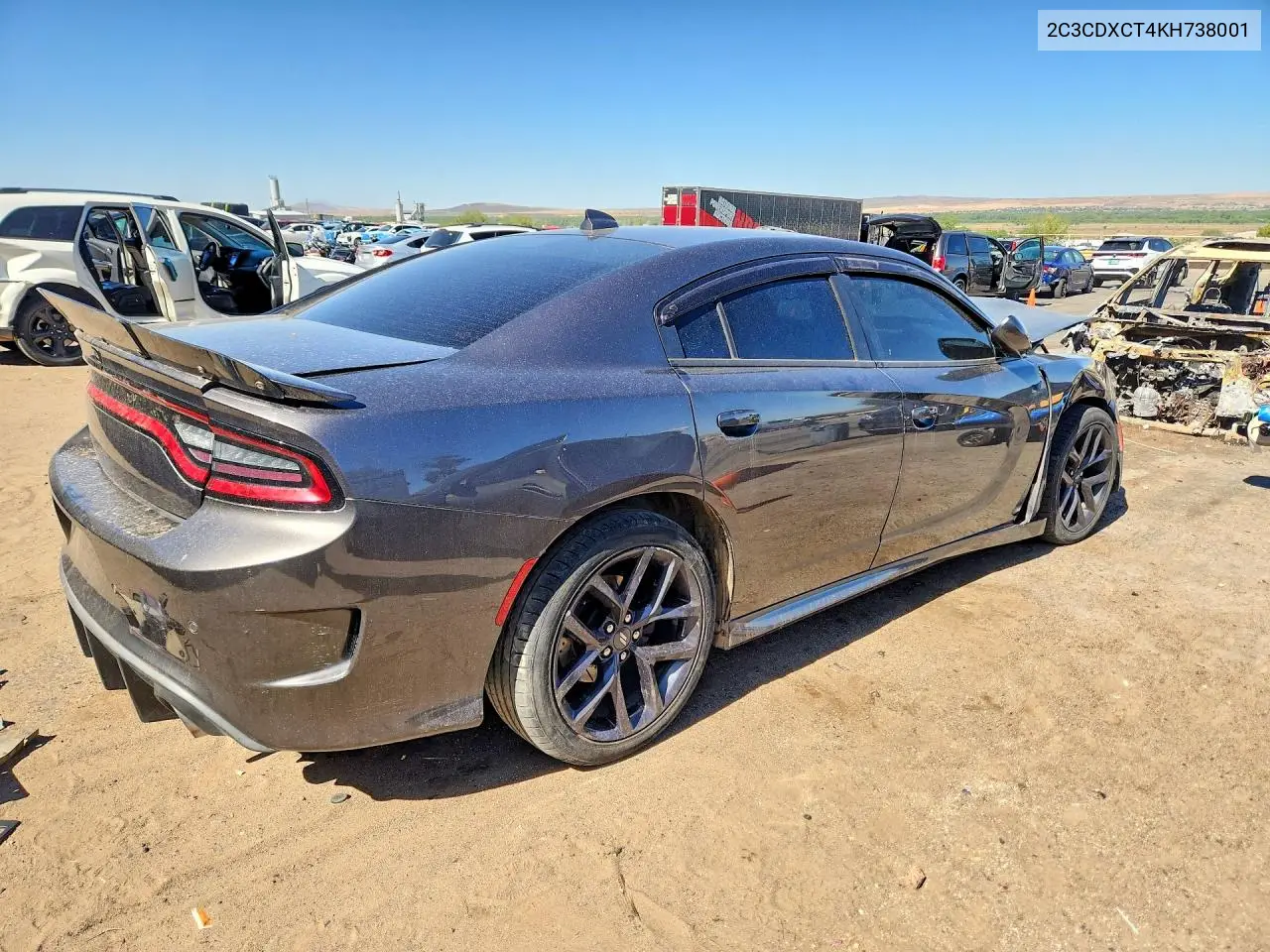 2C3CDXCT4KH738001 2019 Dodge Charger R