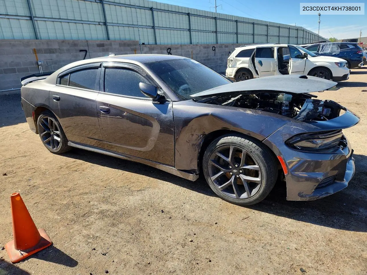 2C3CDXCT4KH738001 2019 Dodge Charger R