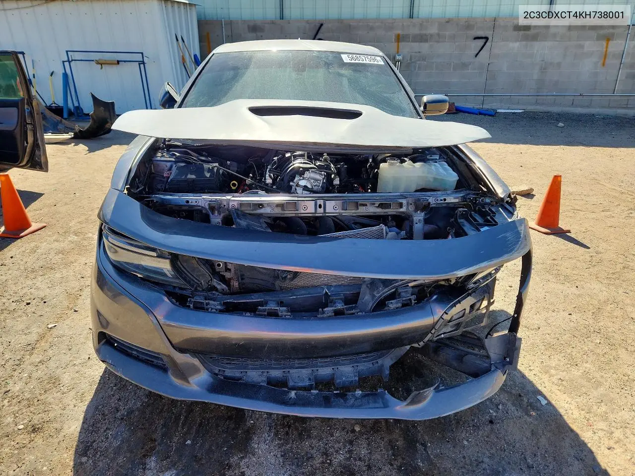 2C3CDXCT4KH738001 2019 Dodge Charger R