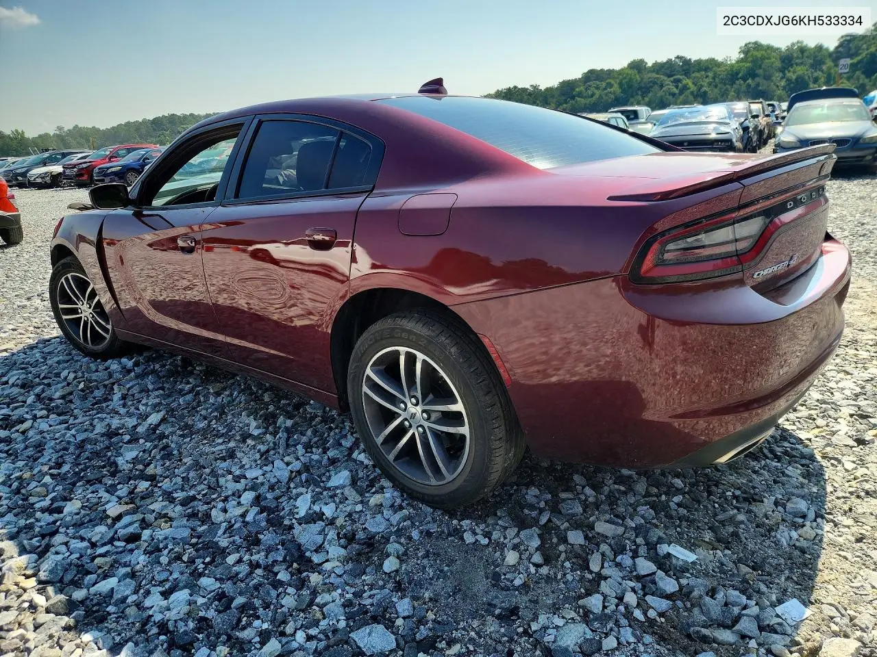 2019 Dodge Charger Sxt VIN: 2C3CDXJG6KH533334 Lot: 56885526