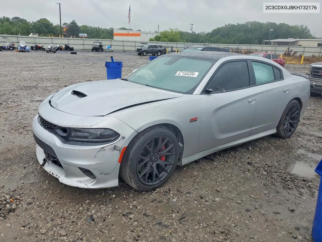 2019 Dodge Charger Scat Pack VIN: 2C3CDXGJ8KH732176 Lot: 57158206