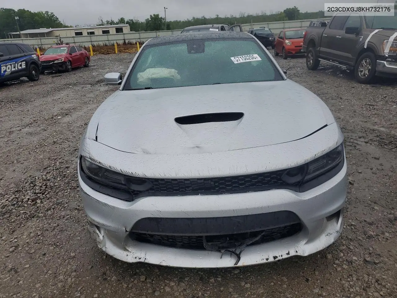 2019 Dodge Charger Scat Pack VIN: 2C3CDXGJ8KH732176 Lot: 57158206