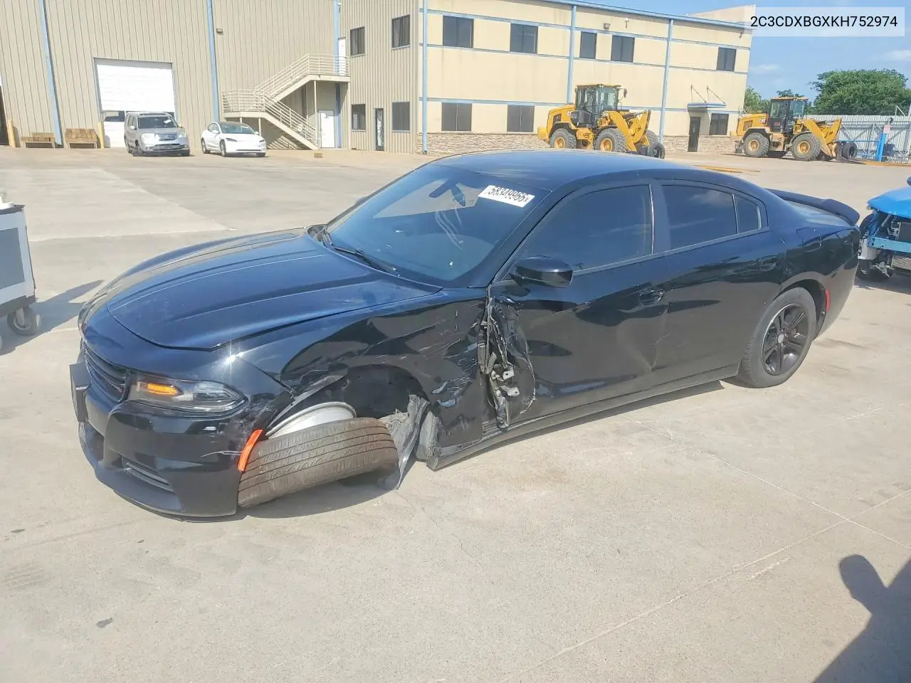 2019 Dodge Charger Sxt VIN: 2C3CDXBGXKH752974 Lot: 58349966