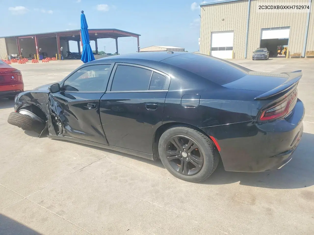2019 Dodge Charger Sxt VIN: 2C3CDXBGXKH752974 Lot: 58349966