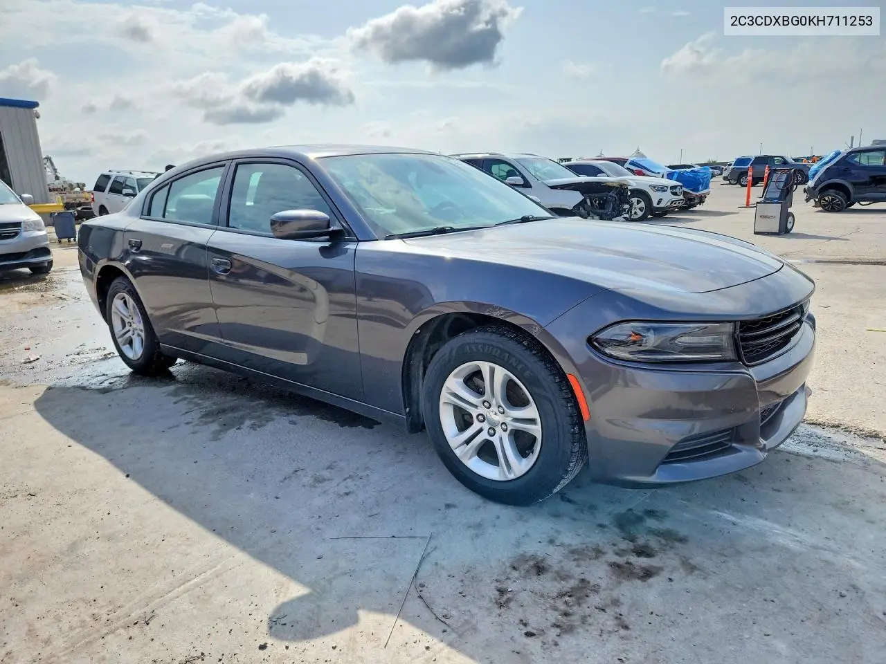 2019 Dodge Charger Sxt VIN: 2C3CDXBG0KH711253 Lot: 58479746