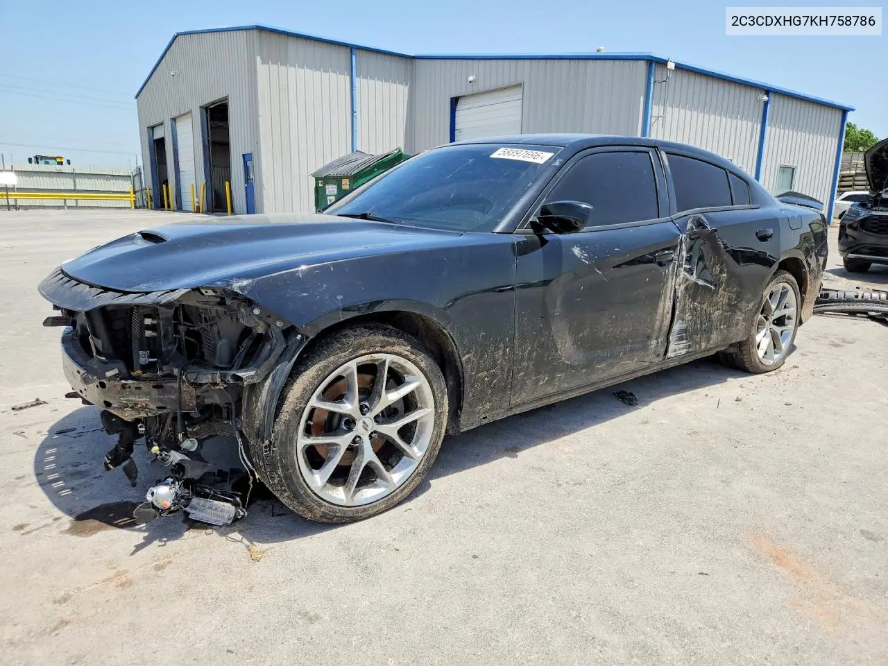 2019 Dodge Charger Gt VIN: 2C3CDXHG7KH758786 Lot: 58897696
