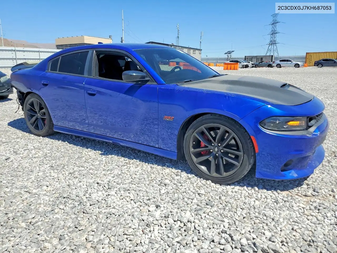 2019 Dodge Charger Scat Pack VIN: 2C3CDXGJ7KH687053 Lot: 60421756