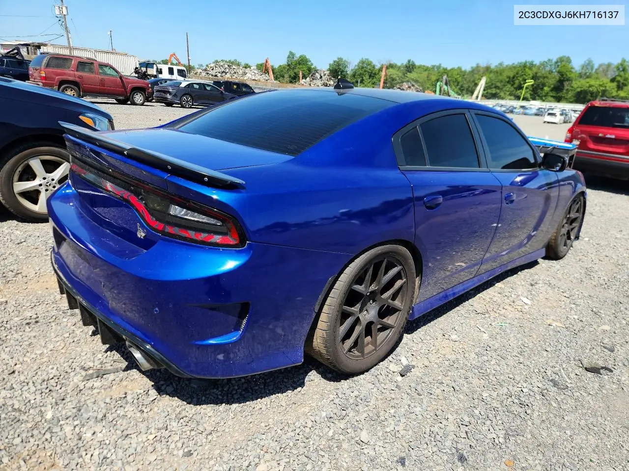 2019 Dodge Charger Scat Pack VIN: 2C3CDXGJ6KH716137 Lot: 61315156
