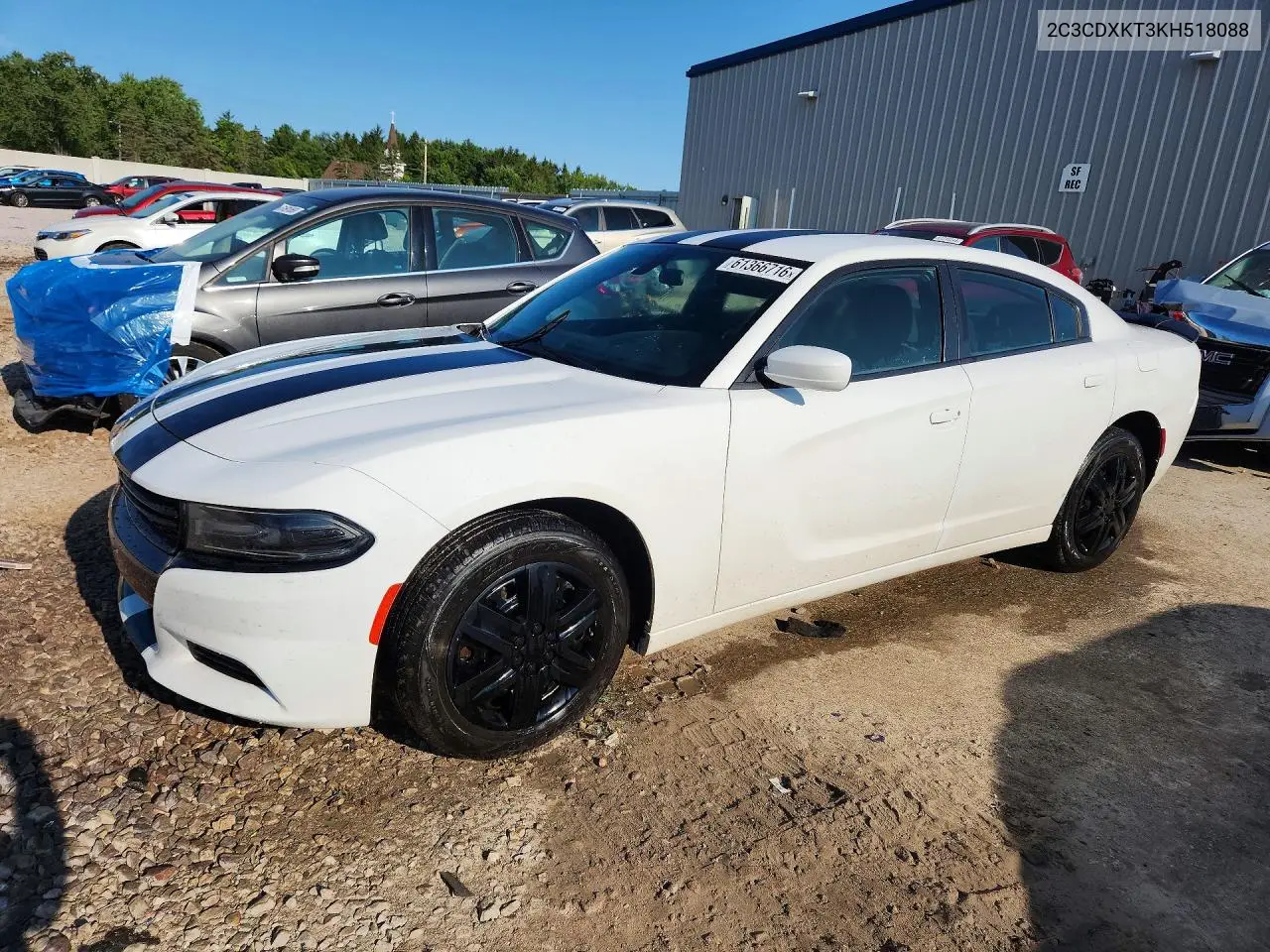 2019 Dodge Charger Police VIN: 2C3CDXKT3KH518088 Lot: 61366716