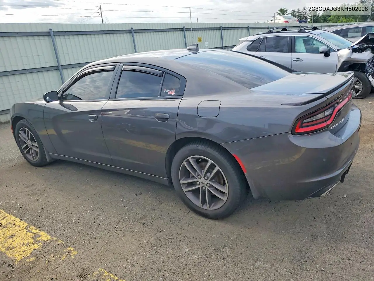 2019 Dodge Charger Sxt VIN: 2C3CDXJG3KH502008 Lot: 61414756