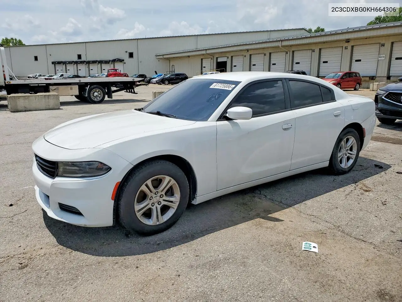 2019 Dodge Charger Sxt VIN: 2C3CDXBG0KH664306 Lot: 61725886