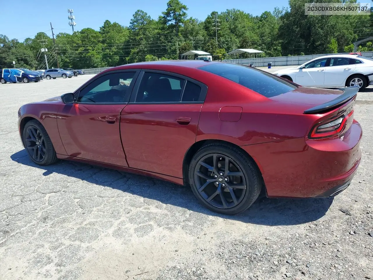 2019 Dodge Charger Sxt VIN: 2C3CDXBG8KH507137 Lot: 61766756