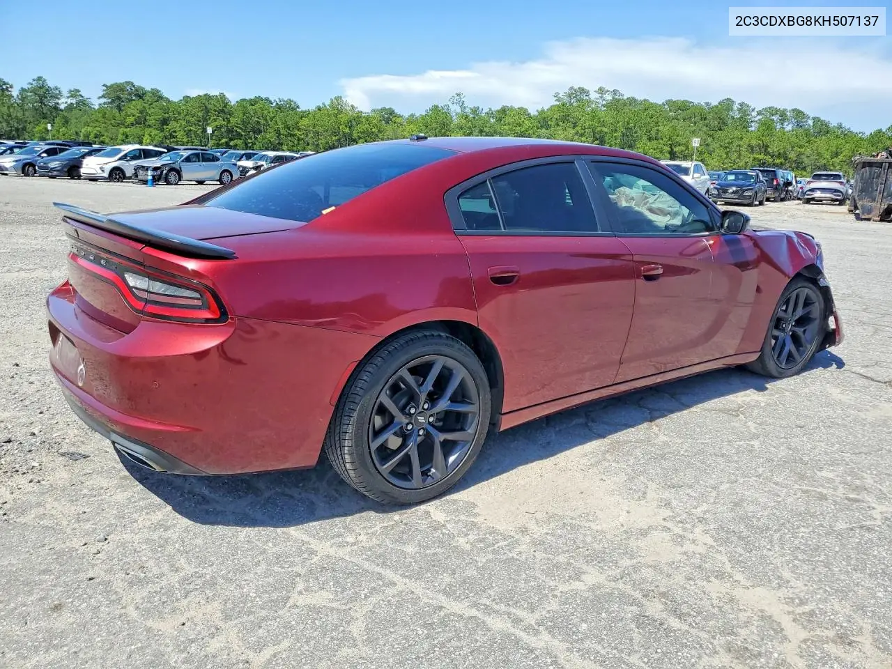 2019 Dodge Charger Sxt VIN: 2C3CDXBG8KH507137 Lot: 61766756