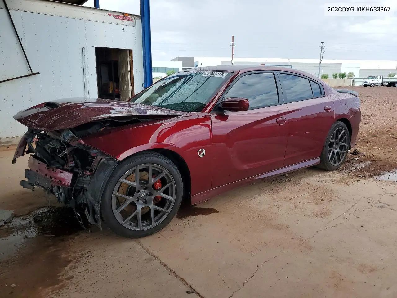 2019 Dodge Charger Scat Pack VIN: 2C3CDXGJ0KH633867 Lot: 61806716
