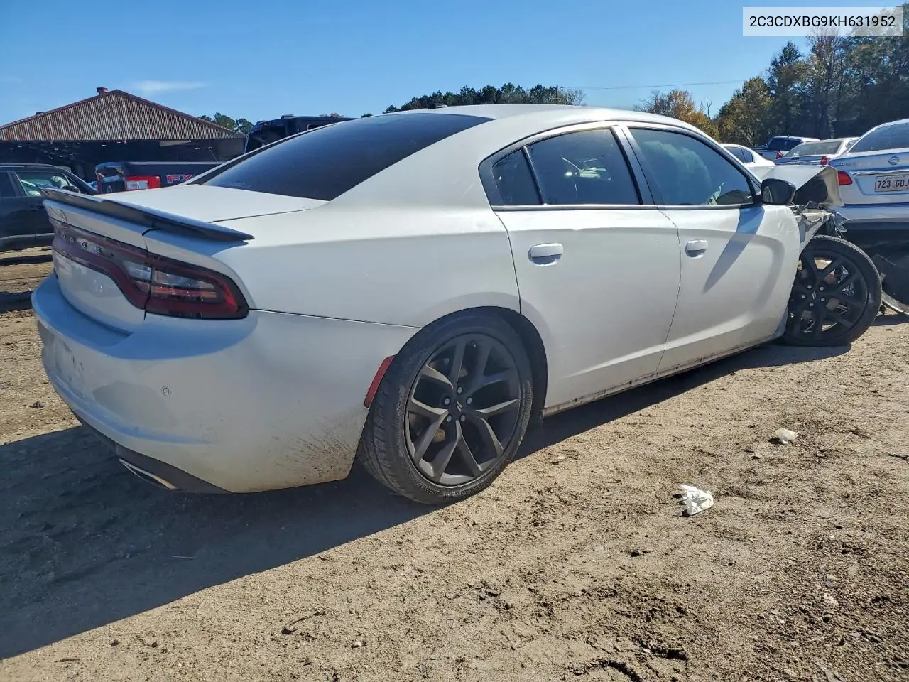 2C3CDXBG9KH631952 2019 Dodge Charger Sxt