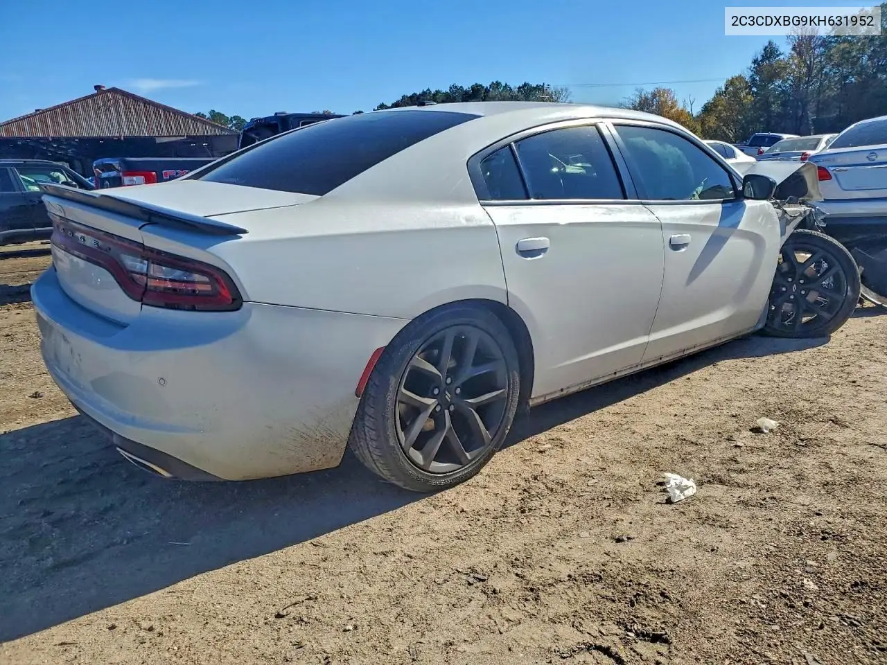 2C3CDXBG9KH631952 2019 Dodge Charger Sxt