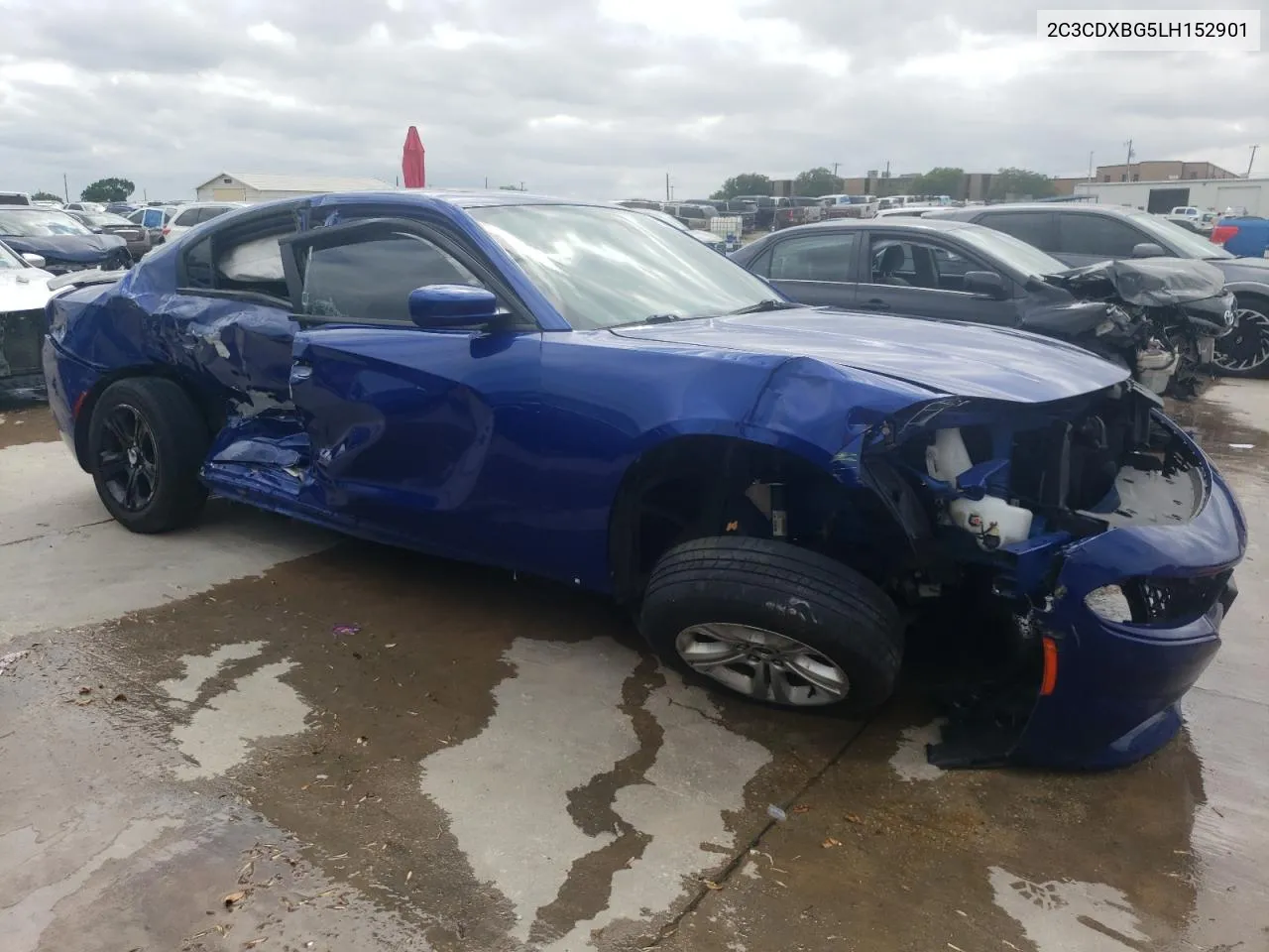 2020 Dodge Charger Sxt VIN: 2C3CDXBG5LH152901 Lot: 52042314