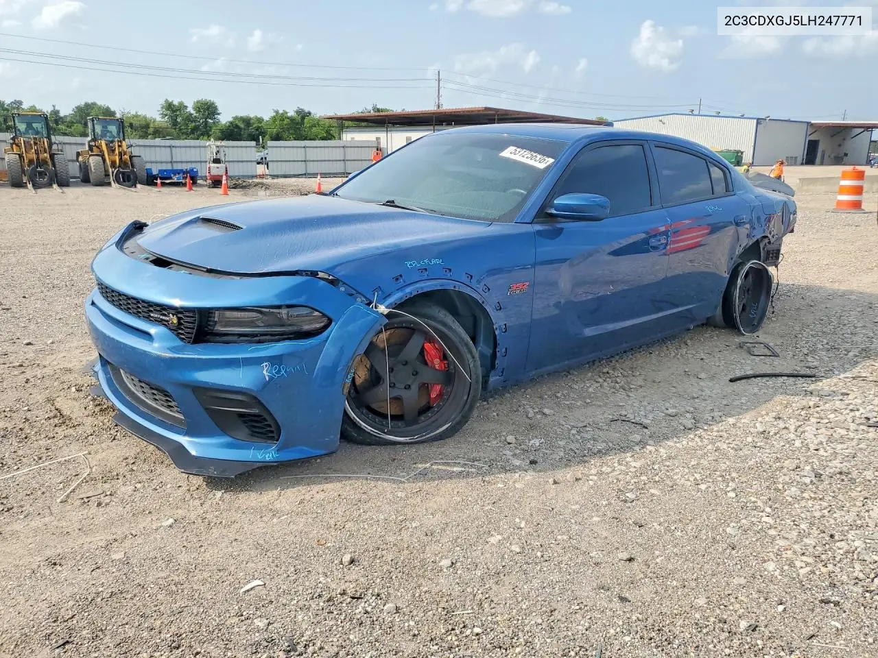 2020 Dodge Charger Scat Pack VIN: 2C3CDXGJ5LH247771 Lot: 53125636