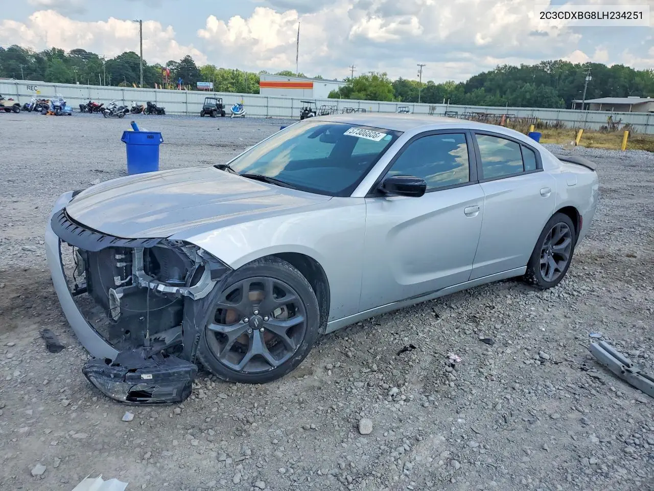 2020 Dodge Charger Sxt VIN: 2C3CDXBG8LH234251 Lot: 57306606