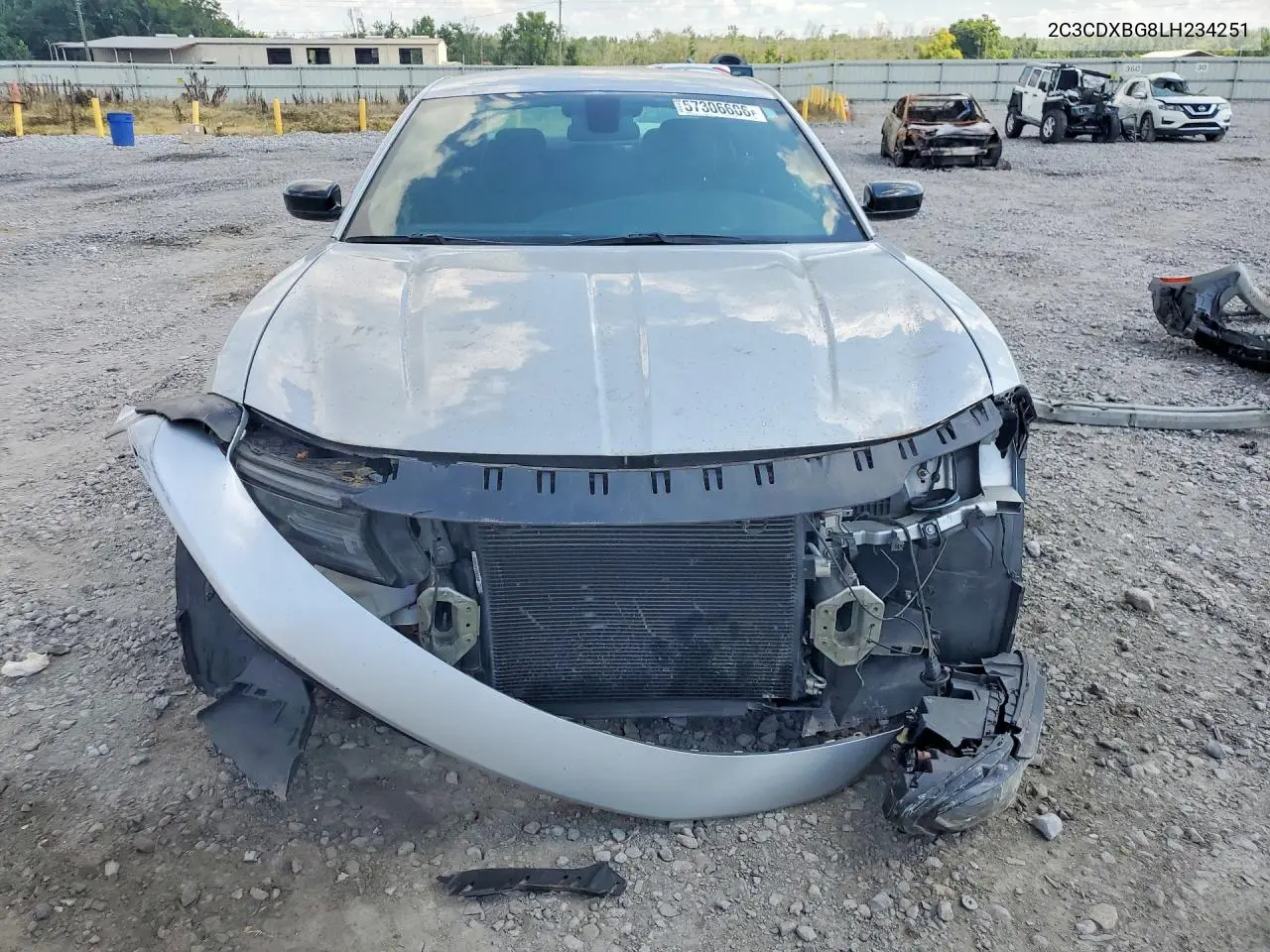 2020 Dodge Charger Sxt VIN: 2C3CDXBG8LH234251 Lot: 57306606