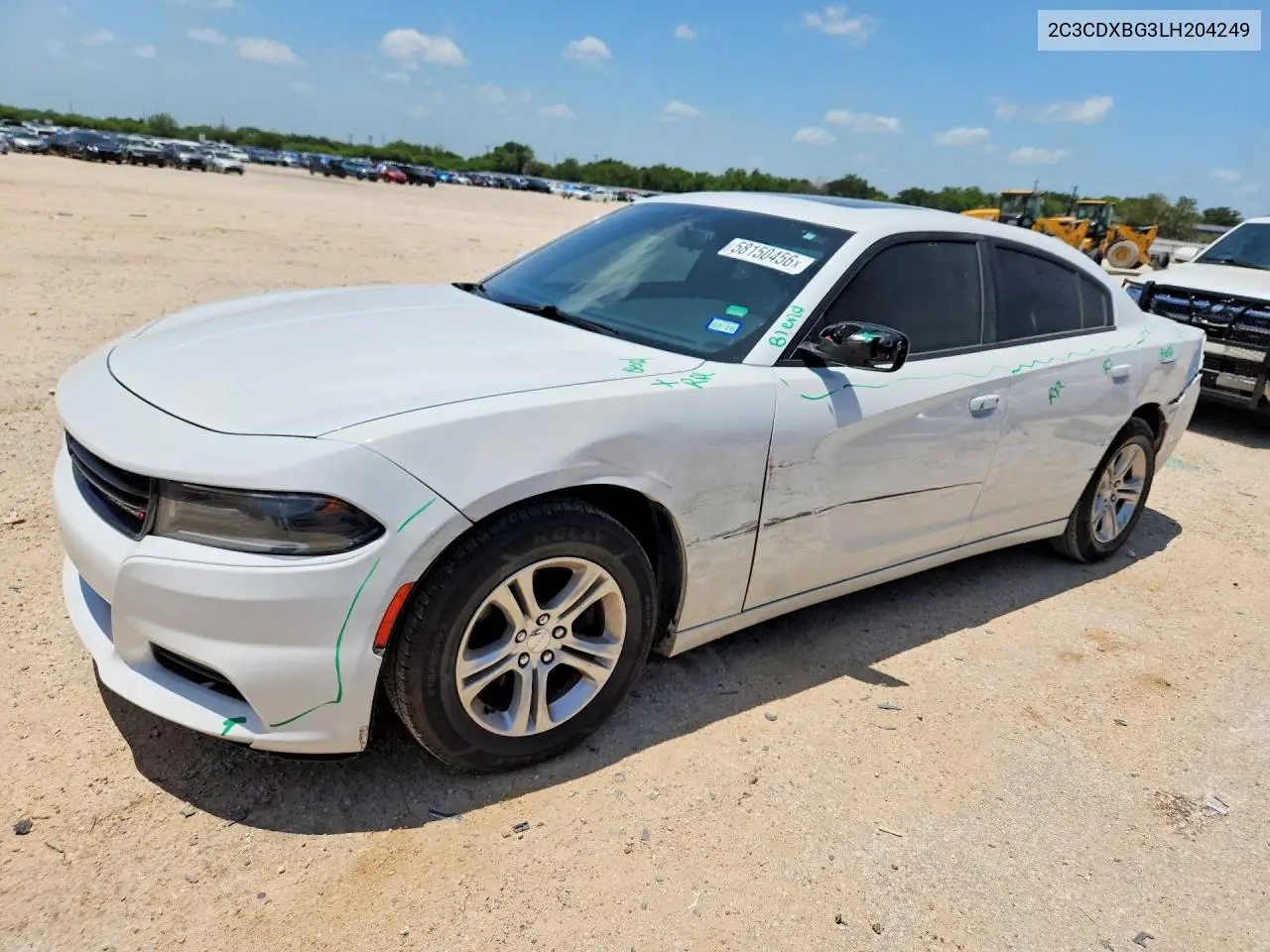 2C3CDXBG3LH204249 2020 Dodge Charger Sxt