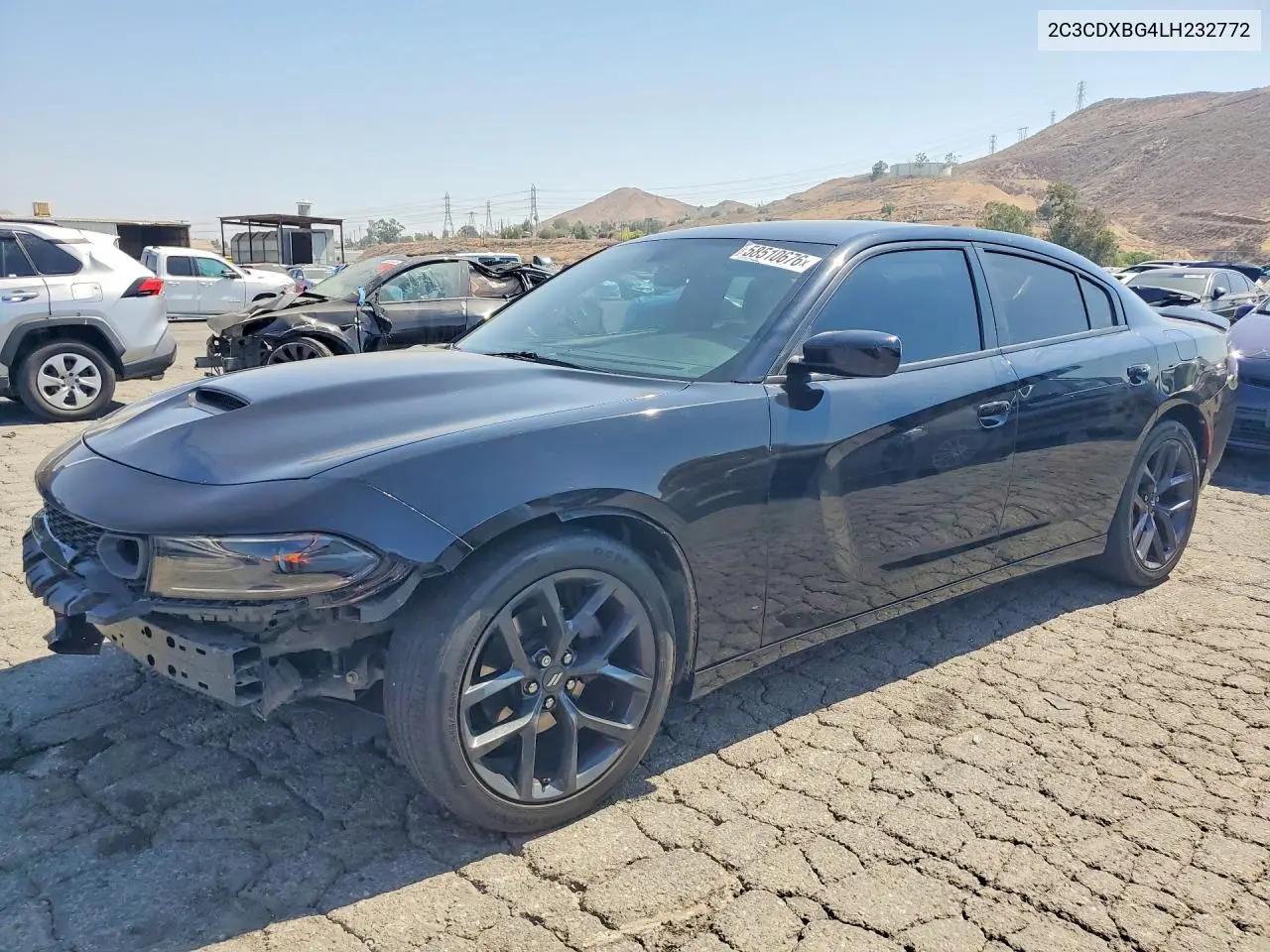 2020 Dodge Charger Sxt VIN: 2C3CDXBG4LH232772 Lot: 58510676