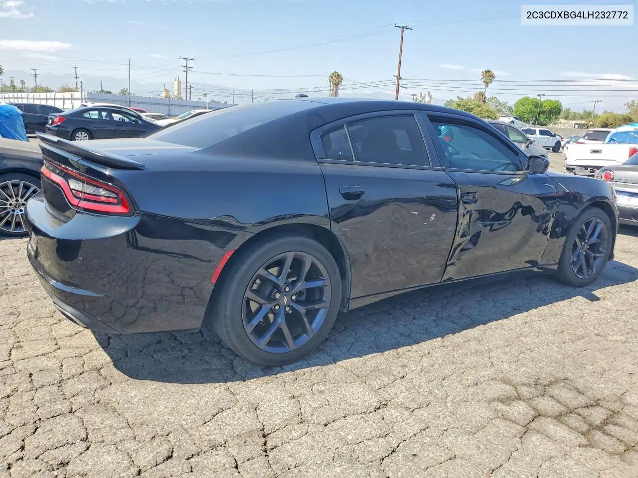 2020 Dodge Charger Sxt VIN: 2C3CDXBG4LH232772 Lot: 58510676