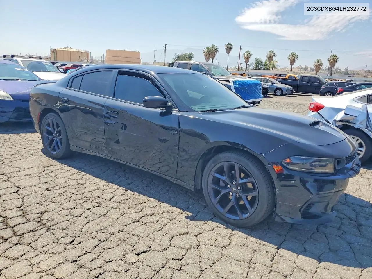 2020 Dodge Charger Sxt VIN: 2C3CDXBG4LH232772 Lot: 58510676
