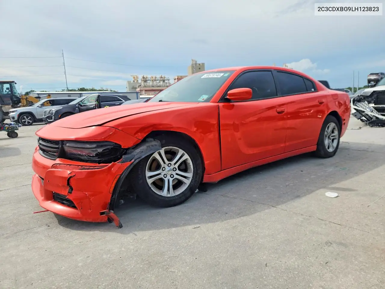 2020 Dodge Charger Sxt VIN: 2C3CDXBG9LH123823 Lot: 59579746