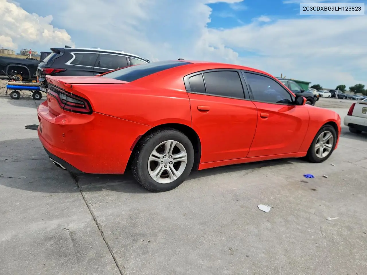 2020 Dodge Charger Sxt VIN: 2C3CDXBG9LH123823 Lot: 59579746