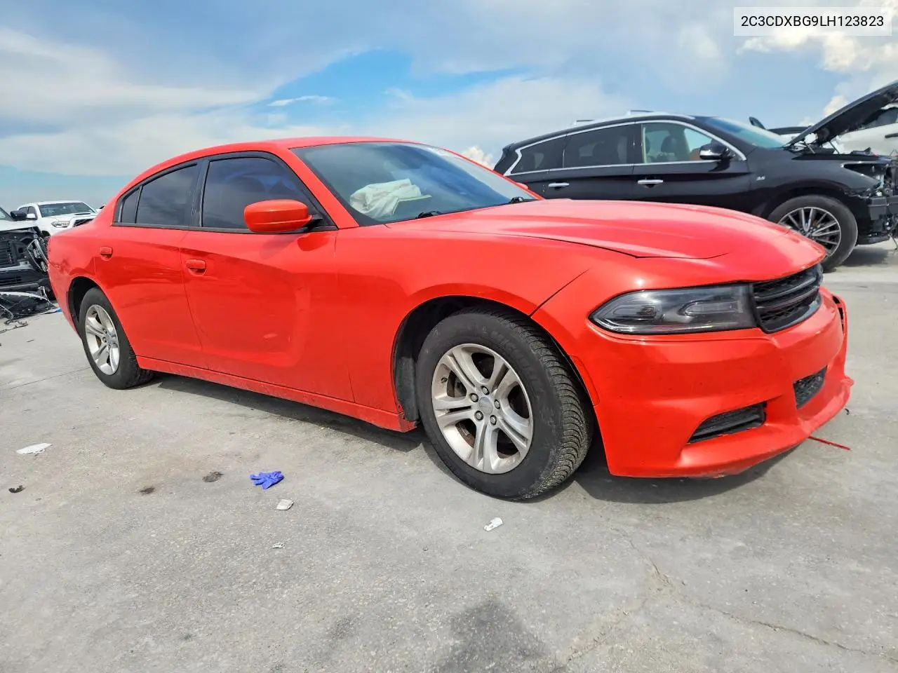 2020 Dodge Charger Sxt VIN: 2C3CDXBG9LH123823 Lot: 59579746
