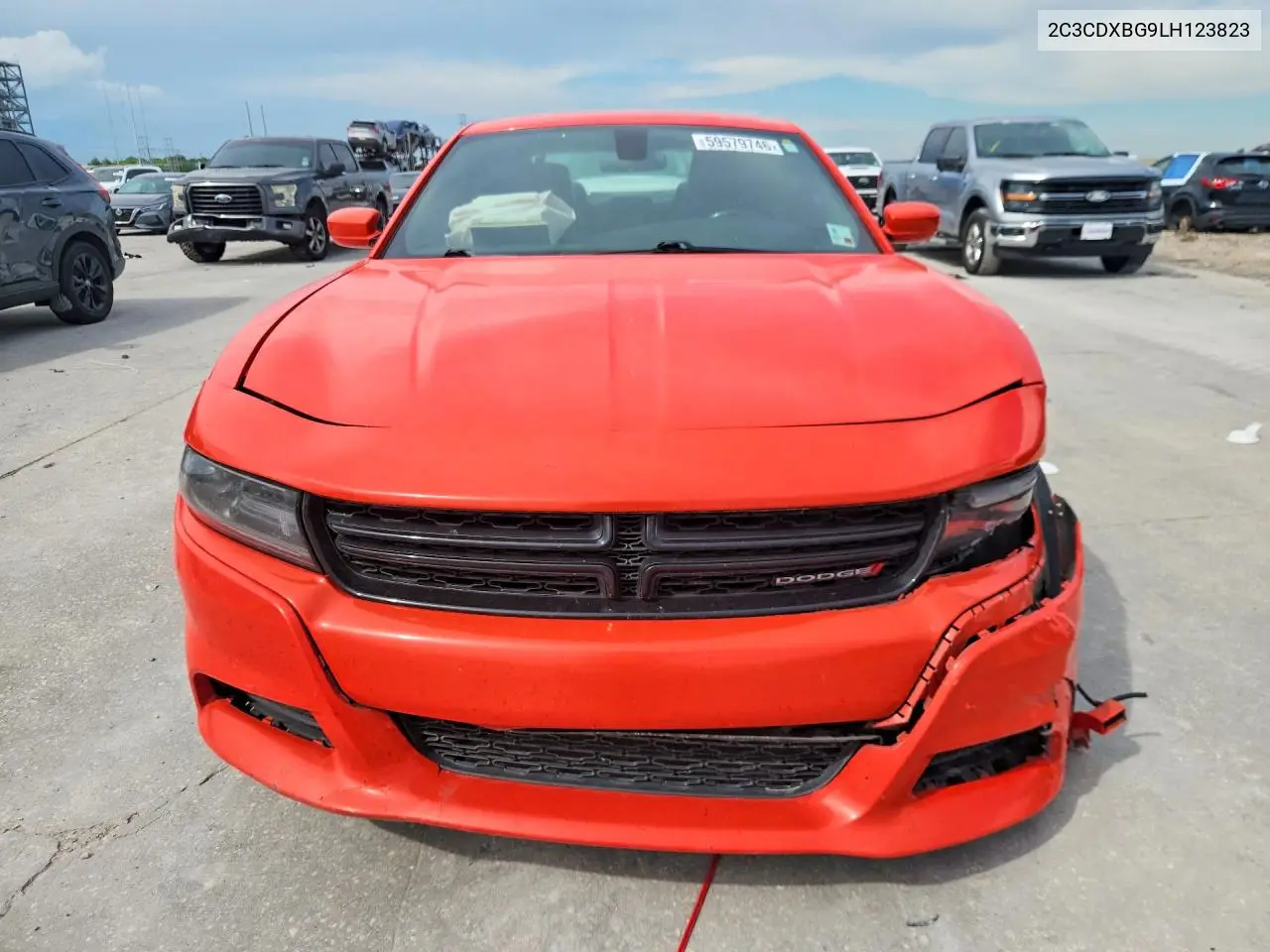 2020 Dodge Charger Sxt VIN: 2C3CDXBG9LH123823 Lot: 59579746