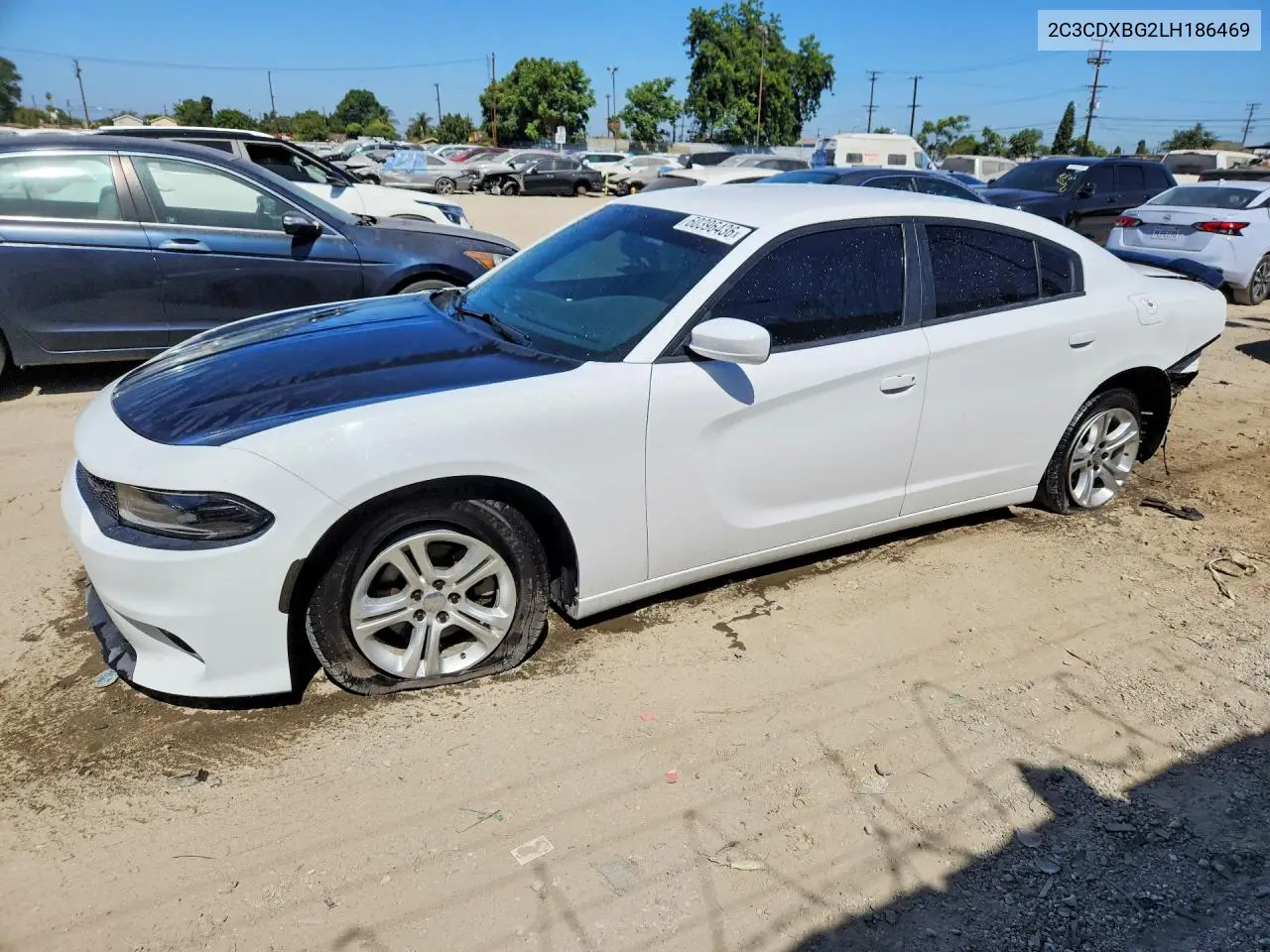 2020 Dodge Charger Sxt VIN: 2C3CDXBG2LH186469 Lot: 60396436