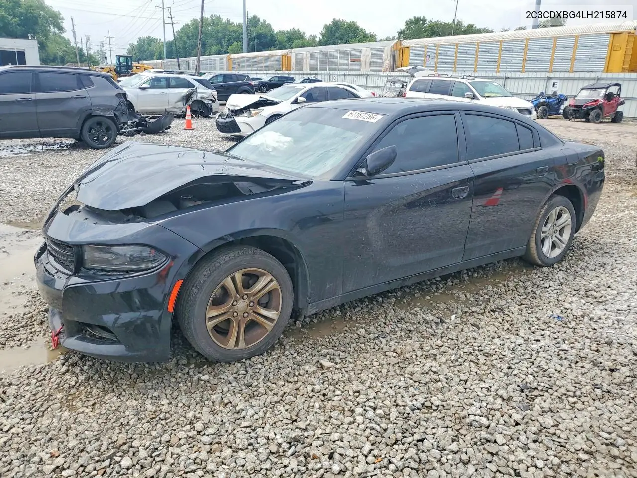 2020 Dodge Charger Sxt VIN: 2C3CDXBG4LH215874 Lot: 61167286