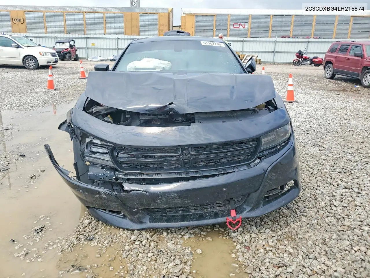 2020 Dodge Charger Sxt VIN: 2C3CDXBG4LH215874 Lot: 61167286