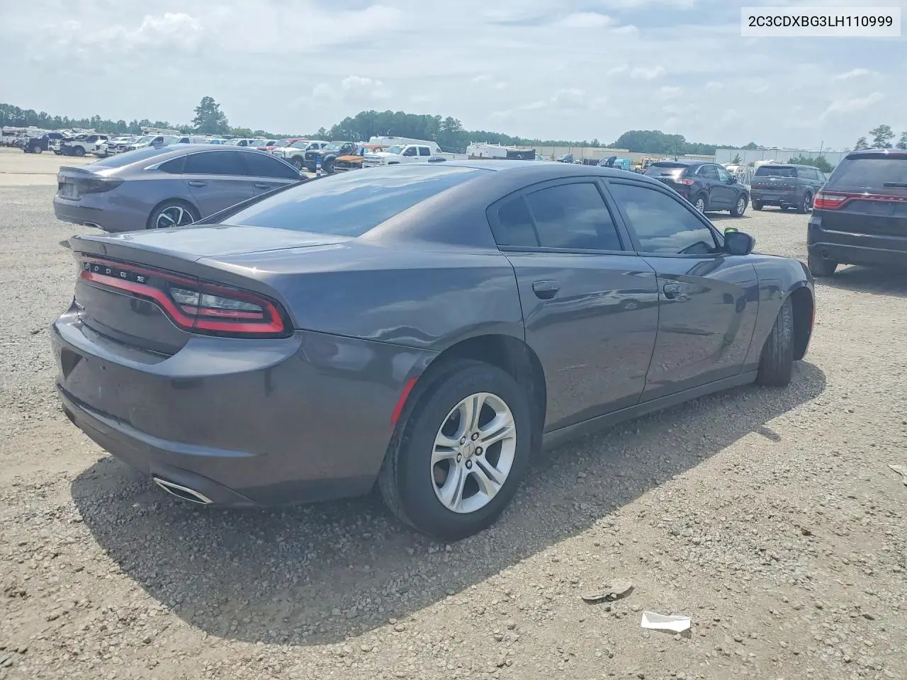2020 Dodge Charger Sxt VIN: 2C3CDXBG3LH110999 Lot: 61779606