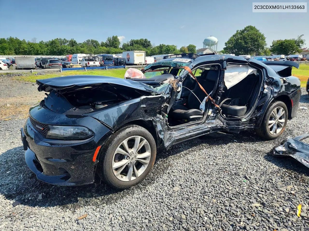 2020 Dodge Charger Gt VIN: 2C3CDXMG1LH133663 Lot: 62070276