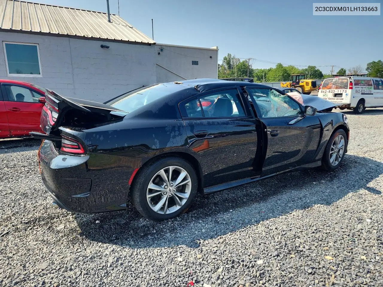 2020 Dodge Charger Gt VIN: 2C3CDXMG1LH133663 Lot: 62070276