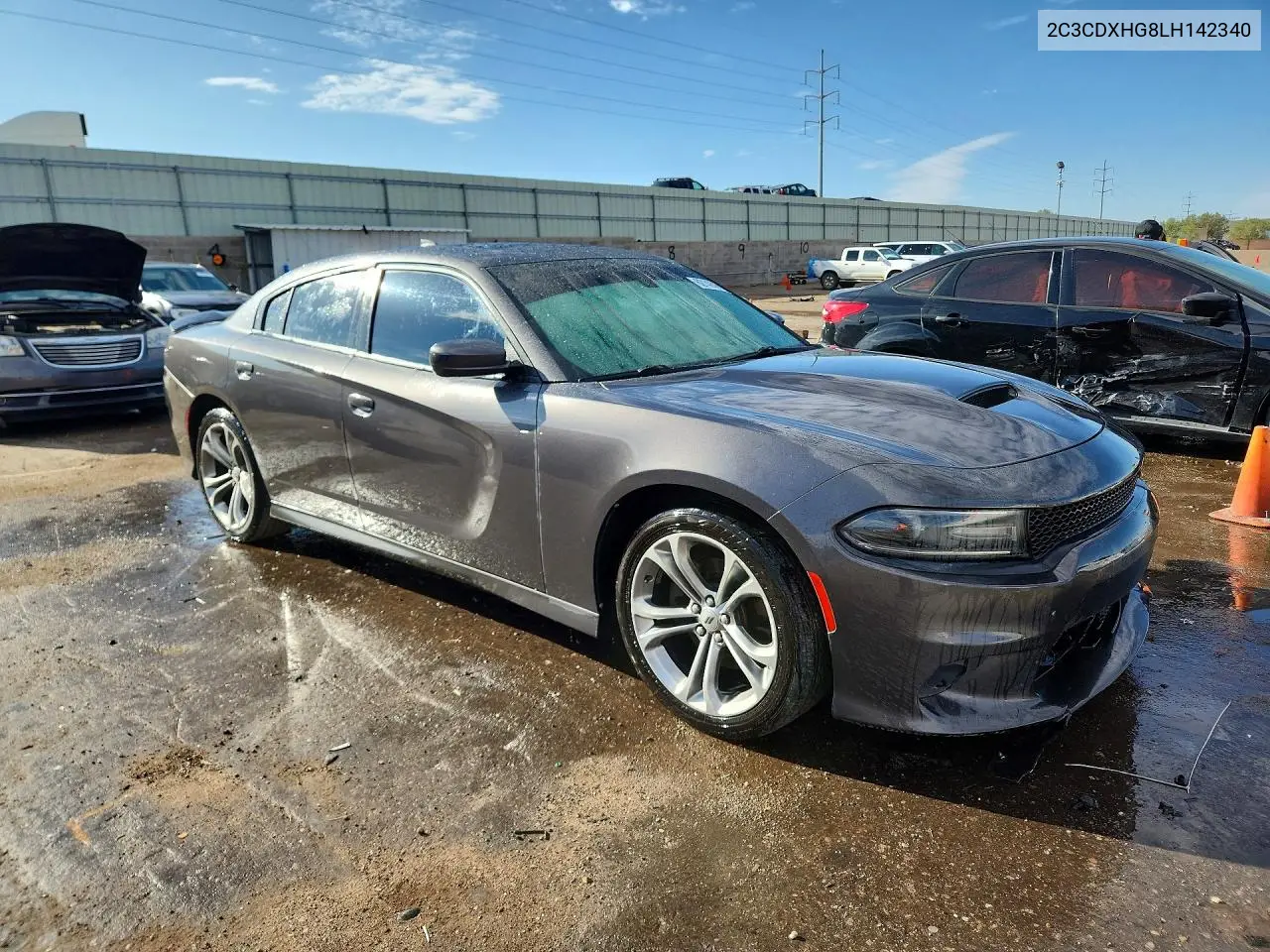 2020 Dodge Charger Gt VIN: 2C3CDXHG8LH142340 Lot: 62142086
