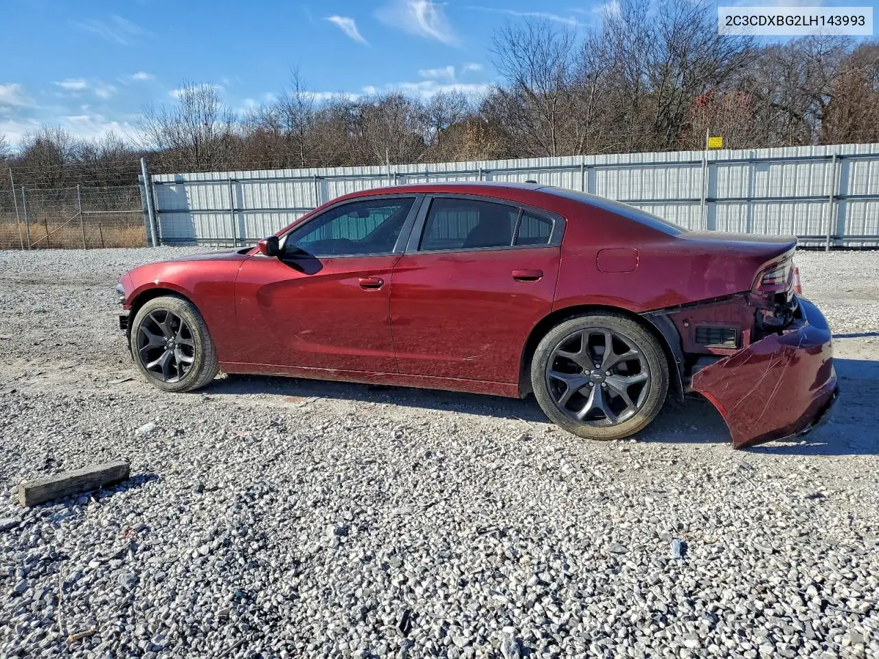 2C3CDXBG2LH143993 2020 Dodge Charger Sxt