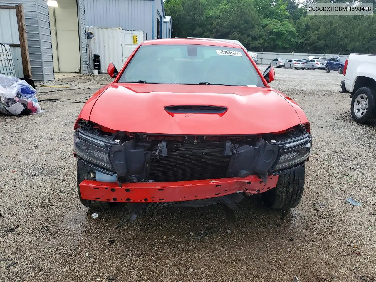 2021 Dodge Charger Gt VIN: 2C3CDXHG8MH598498 Lot: 54714856
