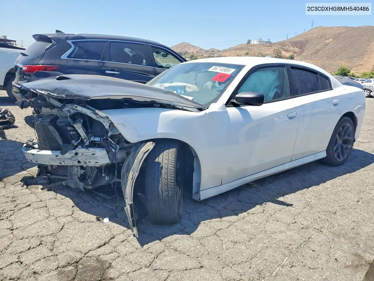 2021 Dodge Charger Gt VIN: 2C3CDXHG8MH540486 Lot: 56714906