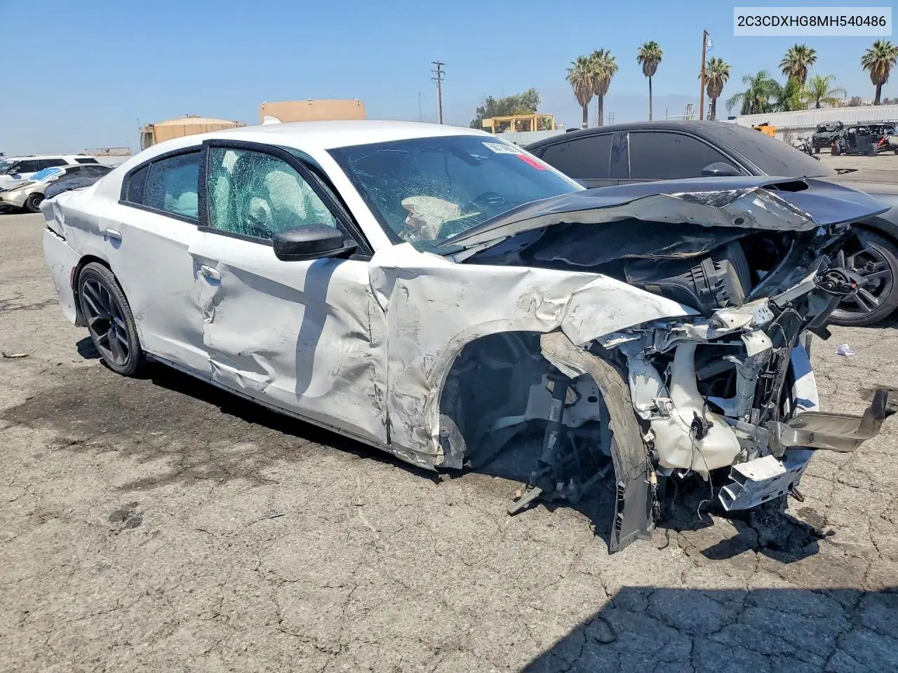 2021 Dodge Charger Gt VIN: 2C3CDXHG8MH540486 Lot: 56714906