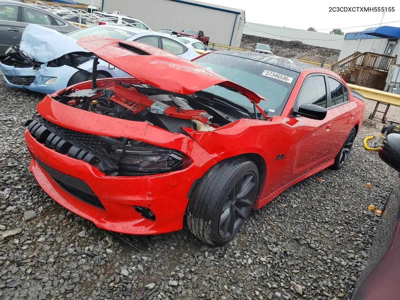 2021 Dodge Charger R VIN: 2C3CDXCTXMH555155 Lot: 57346536
