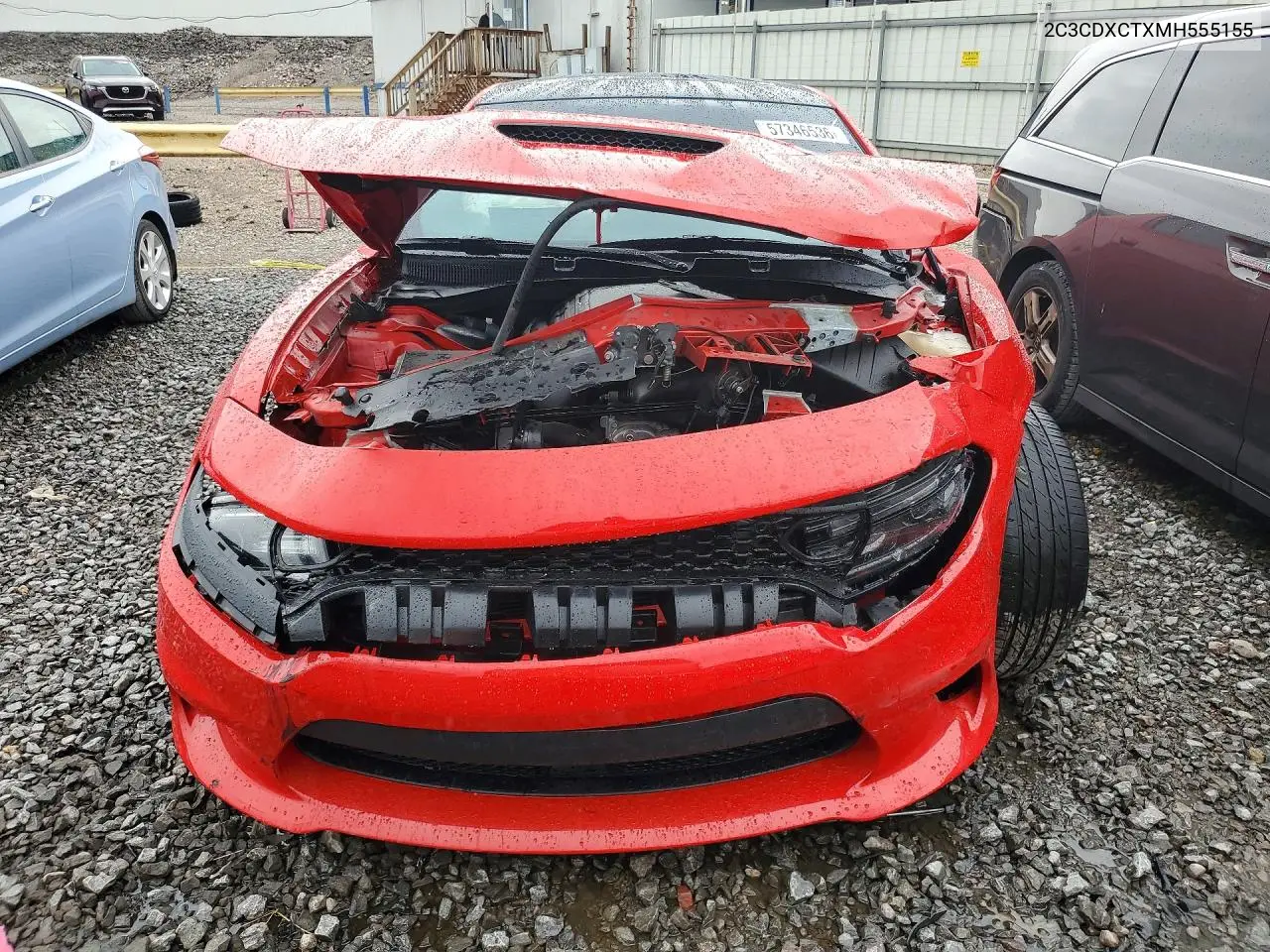 2021 Dodge Charger R VIN: 2C3CDXCTXMH555155 Lot: 57346536