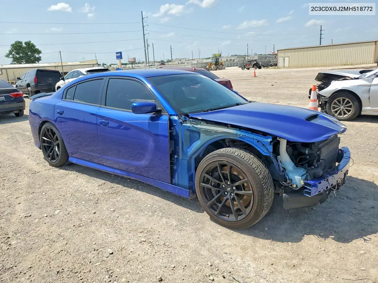 2021 Dodge Charger Scat Pack VIN: 2C3CDXGJ2MH518772 Lot: 58150796