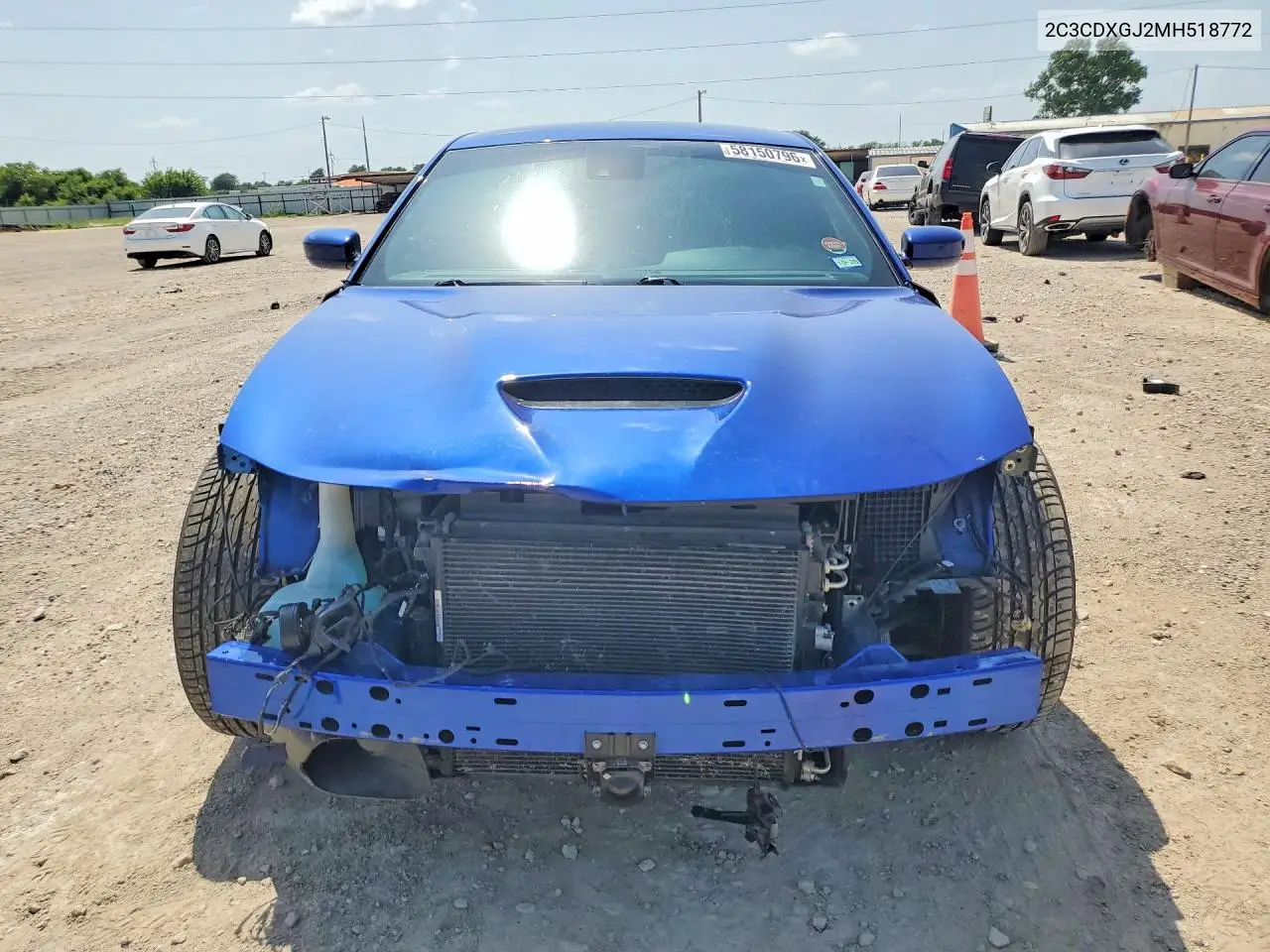 2021 Dodge Charger Scat Pack VIN: 2C3CDXGJ2MH518772 Lot: 58150796