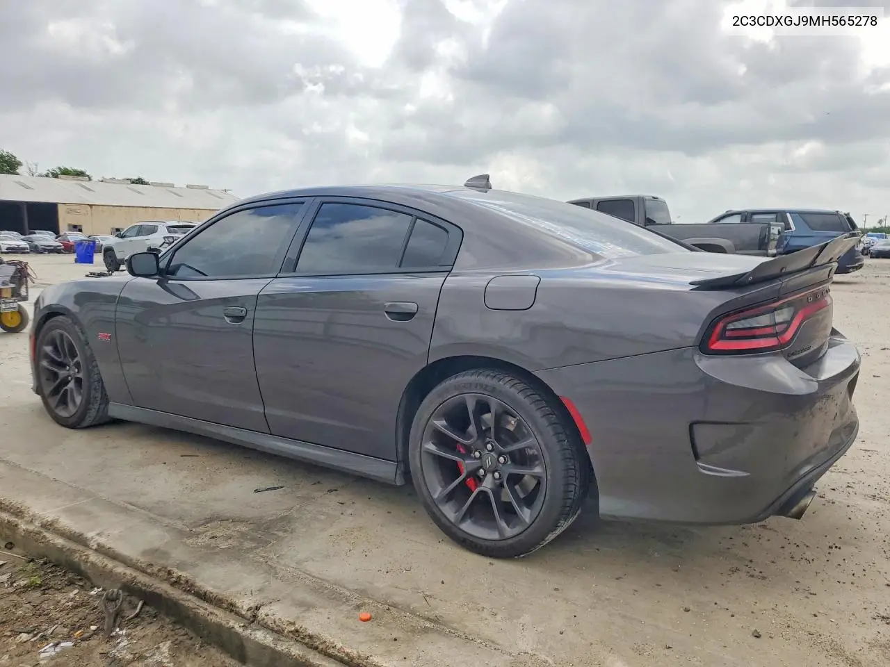 2021 Dodge Charger Scat Pack VIN: 2C3CDXGJ9MH565278 Lot: 58304256